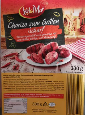 Chorizo zum Grillen Scharf Sol & Mar 330 g, code 20928506