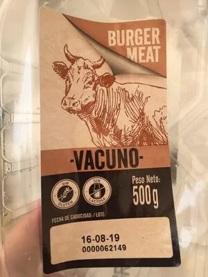 Burger Meat Vacuno lidl 500 g, code 20944162