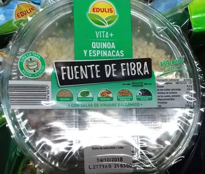 Ensalada Quinoa y Espinacas Edulis 180 g, code 20946012