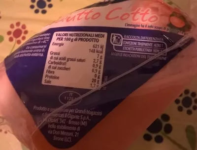 Prosciutto cotto 1/6  , code 2110124014765