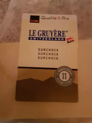 gruyère surchoix coop qualité et.prix 0.316 kg, code 2111232006505