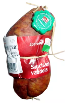 Saucisson vaudois Migros, Suter Viandes SA 359 g, code 2114296007556