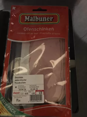 Jambon rôti au four Malburner 108 grammes, code 2134915004551