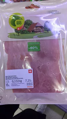 Jambon ramoneur Migros Bio 132 g, code 2150222007252