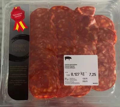 Chorizo tranché Migros , code 2150236007255