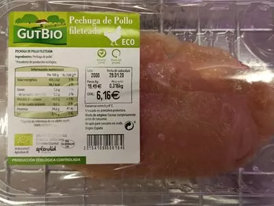 Pechuga de pollo fileteada gutbio , code 2154106006164