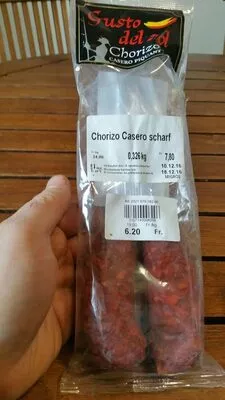 Chorizo Casero Piquant Chorizo Casero Scharf Gusto Del sol 326 g, code 2157140006206