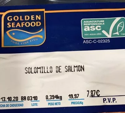 Solomillo de salmon golden seafood , code 2180530007873