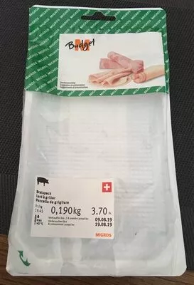 Lard à griller Migros 0.228 g, code 2184737003706