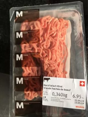 Viande hachée de bœuf Migros , code 2185376006950