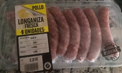 Longaniza fresca de pollo Lidl , code 2200290002014