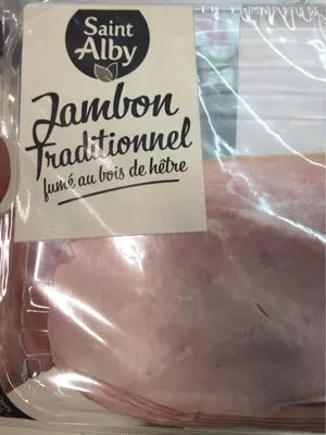 Jambon traditionnel fumé au bois de hêtre Saint Alby , code 2205874001872