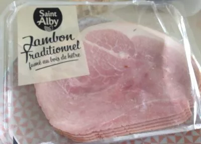 Jambon traditionnel fume au bois de hette Saint Alby , code 2205875002564