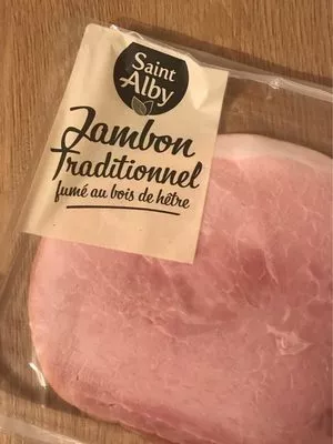 Jambon fumée au bois de hêtre Saint alby , code 2205876002594