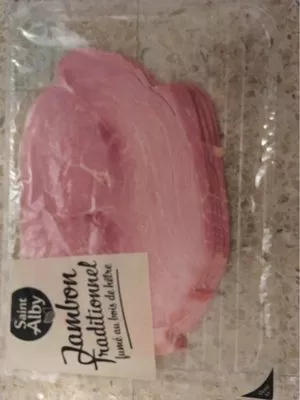 Jambon tradditionnel fumé au bois de hetre Lidl St Alby , code 2205877002241