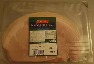 Jambon Cuit Fumé Saint Alby, Dulano 262 g, code 2205878002615