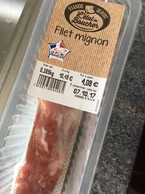 Filet Mignon L'Étal du Boucher, Lidl 389 g, code 2209776004085