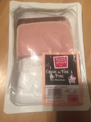 Crème de foie de Porc à l'ancienne Carrefour , code 2227318012008