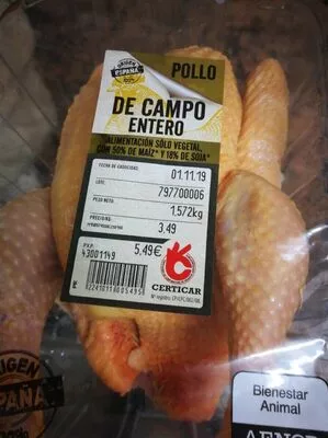 Pollo de campo entero  , code 2241011005495