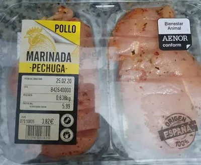 Pechuga de pollo marinada  , code 2272940003825