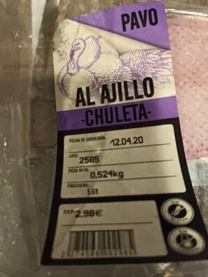 Chuleta de pavo al ajillo Lidl , code 2274566002985