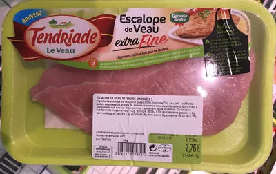 Escalope de veau extra fine Tendriade 0,129 kg, code 2288474018105