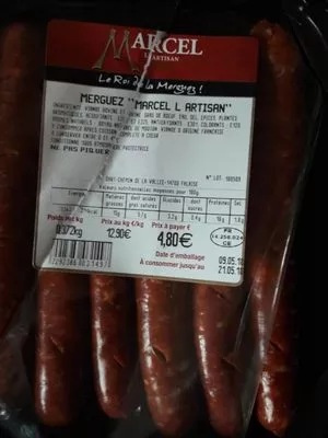 Merguez Marcel l'Artisan 372 g, code 2292386031497