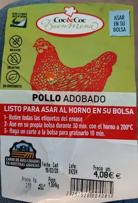 Pollo adobado Coc&Coc 1, code 2297520004085