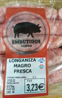 Longaniza magro fresca mercadona , code 2301009003237