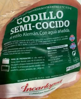 Codillo semi-cocido Incarlopsa , code 2301154003564