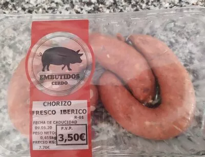 Chorizo fresco ibérico Mercadona , code 2301279003500