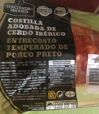 Costilla adobada de cerdo iberico La Hacienda del Iberico , code 2301564002232