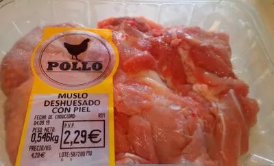 Muslo de pollo deshuesado con piel mercadona 546 kg, code 2302788002299