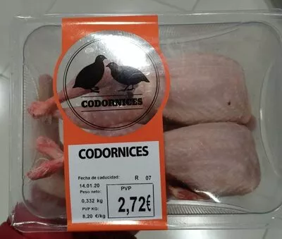 Codornices Mercadona , code 2302796002724