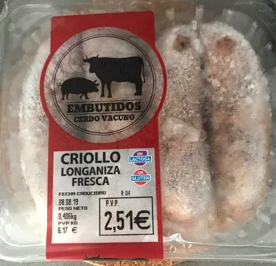 Chorizo Criollo mercadona , code 2302863002510