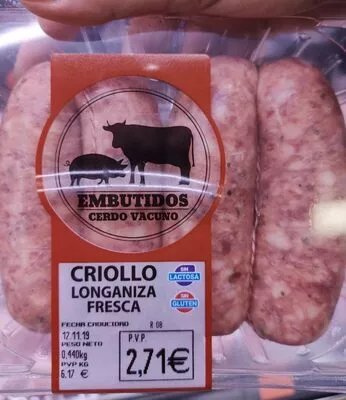 Criollo longaniza fresca mercadona , code 2302863002718