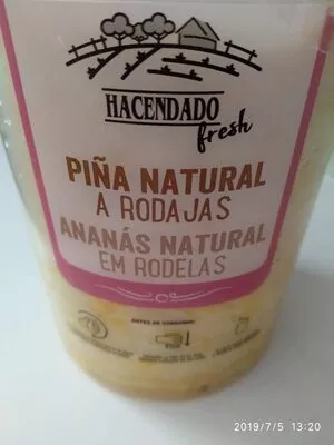 Piña natural a rodajas Hacendado , code 2303024002806