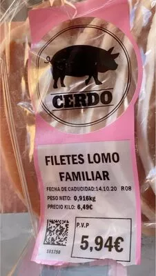 Filete de lomo Familiar Cerdo mercadona , code 2303395005949