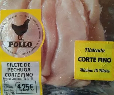 Filete de pechuga corte fino  , code 2303400004257