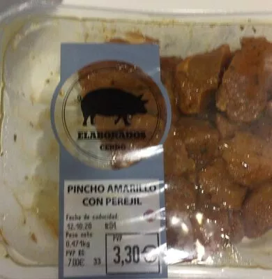 Pincho amarillo con perejil mercadona , code 2303455003304