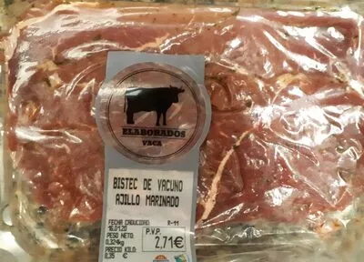 Bistec de vacuno ajillo marinado Mercadona , code 2304345002711