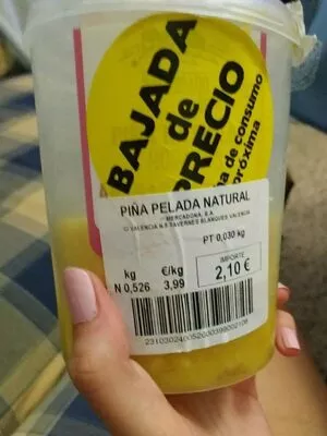 Piña pelada natural Hacendado , code 231030240052600399002108