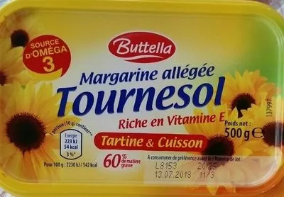 Margarine allégé tournesol  , code 23108912