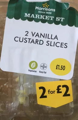 Vanilla custard slices Morrisons 2 slices, code 2326934101506