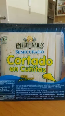 Queso Semicurado cortado en cuñitas Entrepinares 0,271 kg (variable), code 2350284002831