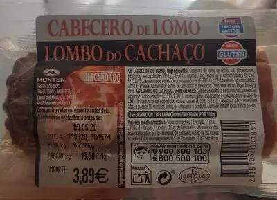 Cabecero de lomo Hacendado , code 2354052003891