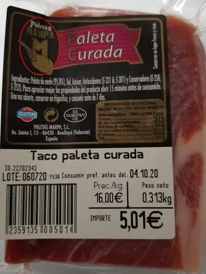 Paleta curada Marpa , code 2359135005014