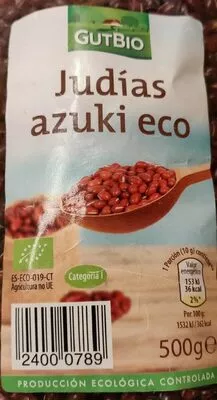 Judías azuki eco Gutbio 500 g, code 24000789