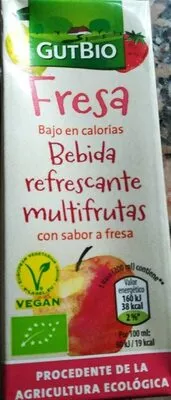 Bebida multifrutas sabor a fresa Gutbio , code 24000840