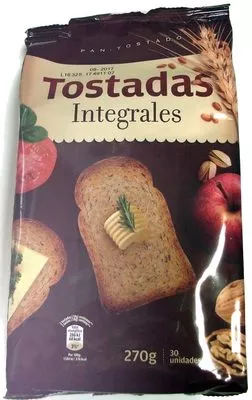 Tostadas Integrales Dulce Rosa, BPR, Brioche Pasquier Recondo, ALDI 270 g / 30 unidades, code 24023368